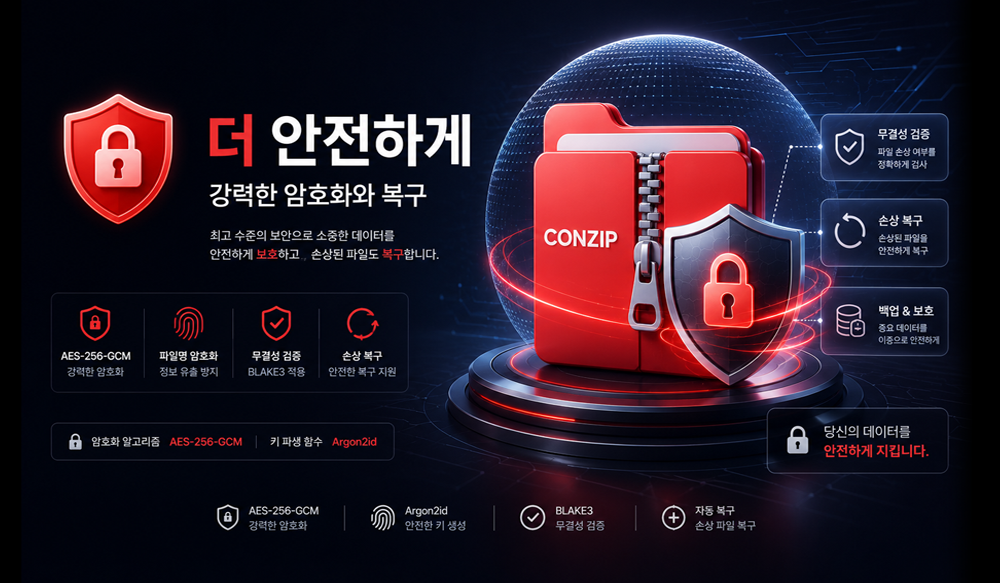 위티브, 압축 프로그램 CONZIP 개발 완료… 정식 서비스 출시 앞둬